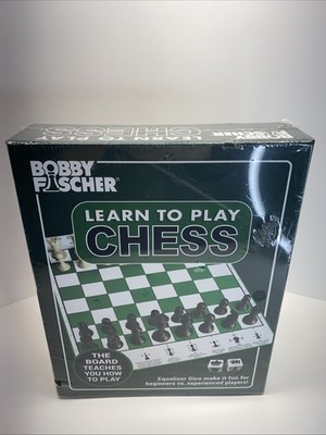 Bobby Fischer Learn to Play Chess Set Sealed Board Game/Learning/Equalizer Dice