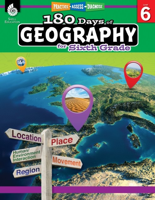 180 Days™: Geography for Sixth Grade by Jennifer Edgerton (Paperback Book)