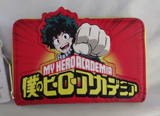Loungefly Hard Tag My Hero Academia Izuku Punch Zip Around Wallet NWT