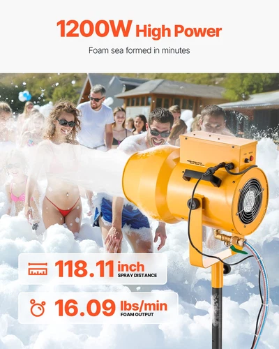 Foam Machine Party Foam Cannon 1200 W for Birthdays Celebrations & Party