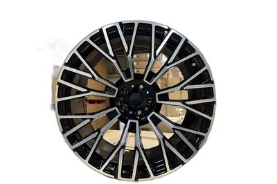 21x9.5/10.5'' Staggered Rims Set 5x112 Black Machined Face Fit Audi A4 A5 A6 A7