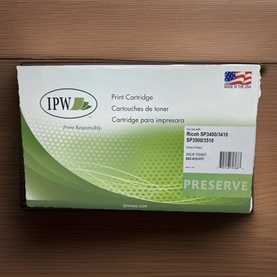 IPW Preserve Black Toner Cartridge Replacement For Ricoh SP3400/3410 SP3500/3510