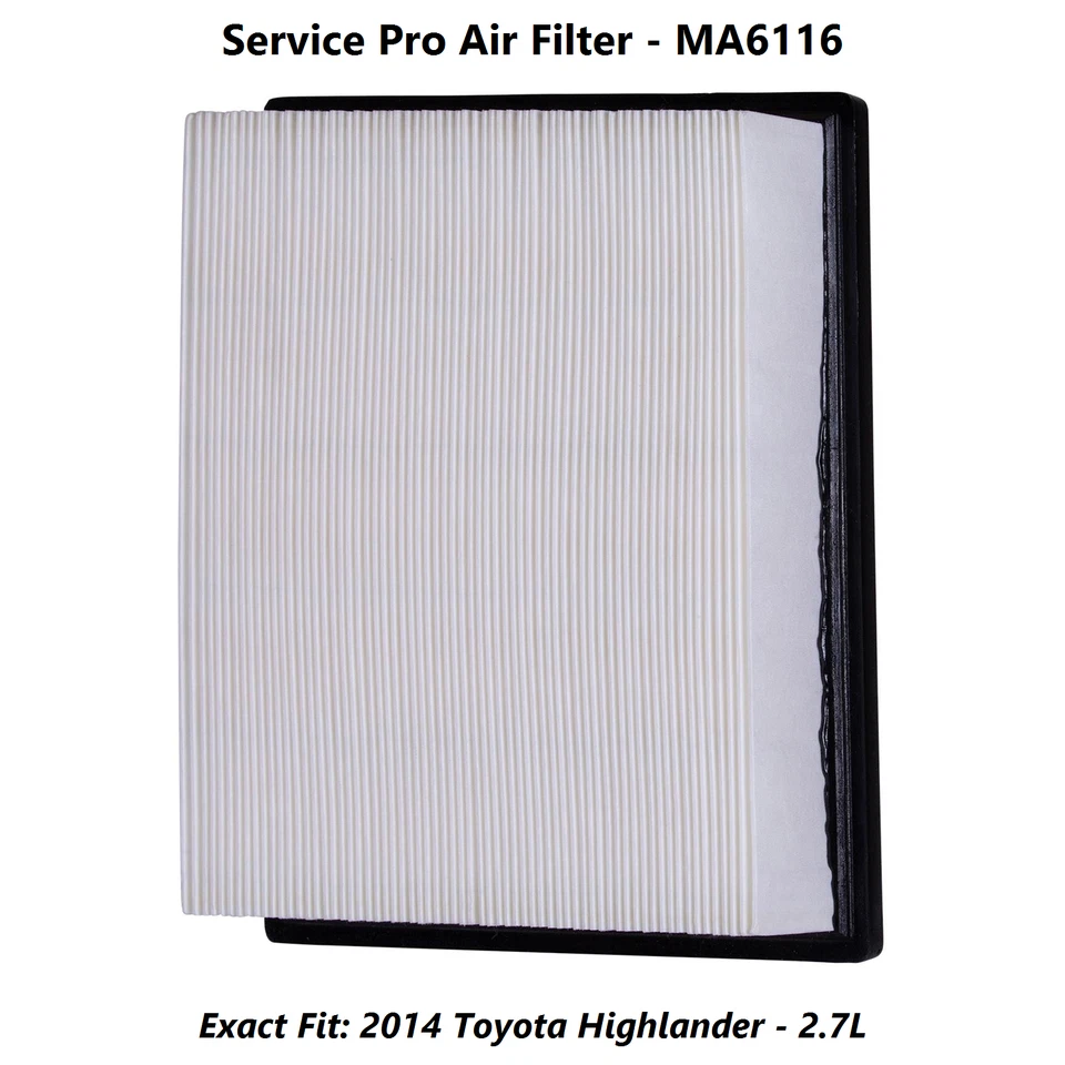 2014 Toyota Highlander 2.7L Complete Air, Oil & Cabin Filter Kit (0W-20) Foto 4 de 4