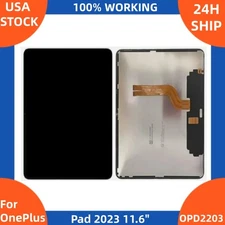 100% For 11.6" OnePlus Pad 2023 OPD2203 LCD Touch Screen Digitizer Replacement