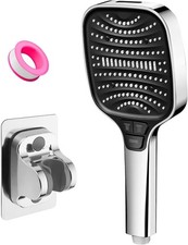 High Pressure Shower Head 8 Modes Powerful Flow Low Pressure Hard Water
