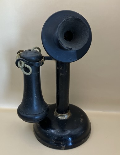 Antique Kellogg Candlestick Telephone Black Pat. 1891-1892