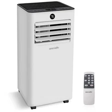 Serenelife Portable Air Conditioner & Heater - 1000 BTU (ASHRAE) Compact (Gray)
