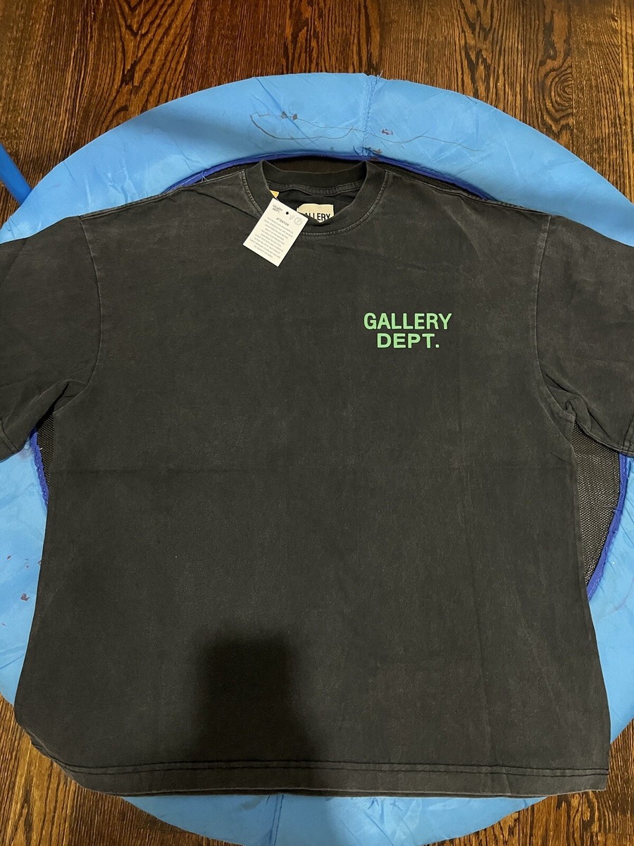 Gallery Dept Green Short Sleeves Oversized Tshirt Color Black Size