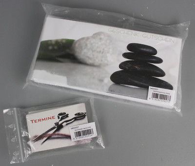 Terminkarten Haircut + Geschenkgutschein Karten Stone 24Stk Friseurbedarf K22-A1