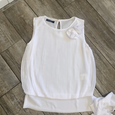 rinascimento Bluse Damen Größe L Weiß Neu Fließend Blume