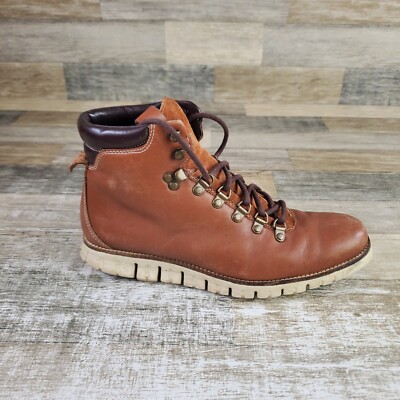 Cole Haan Brown Leather Hiking Boots COLE HAAN ZeroGrand Remastered Hiking Boots Waterproof mens main image 2