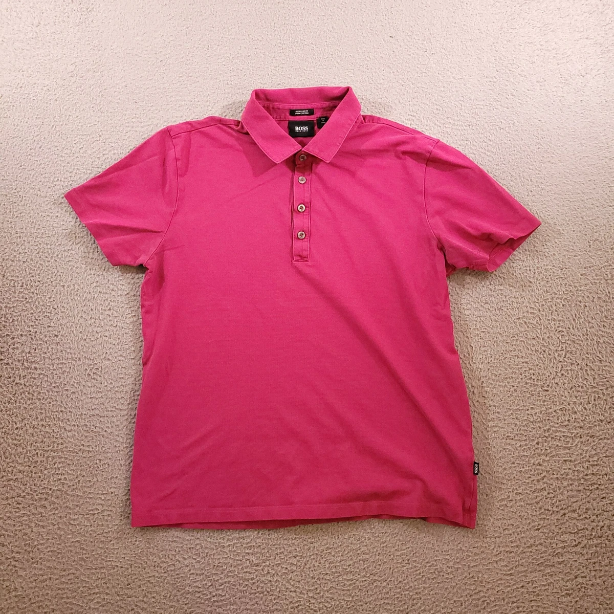 Hugo boss hot sale polo shirt pink