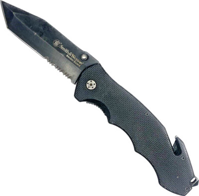HUGE Smith & Wesson BORDER GUARD SWBG6TS Tanto Folding Knife - 4.5'' Steel Blade