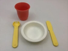 Step 2 Little Helpers Dining Room Replacement Bowl Spork Knife Cup