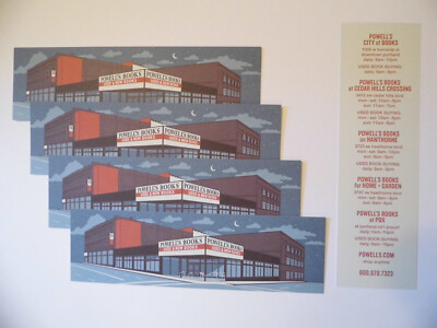 Powell's Vintage Bookmarks (pre-pandemic) 5 Pack / Free Shipping in USA
