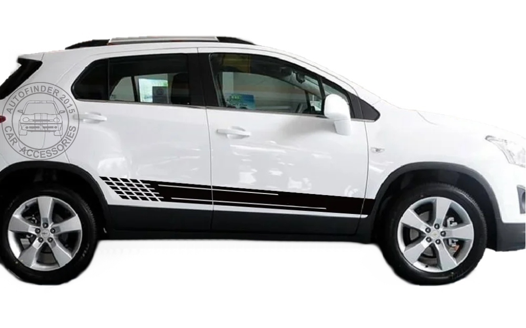 2 PCS Car Door Side Stickers For Chevrolet Trax Graphics Racing