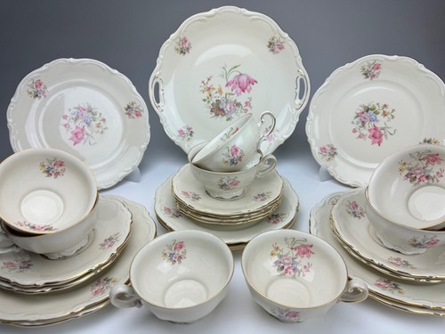 Mitterteich Bavaria Set 6 Stück Vintage 3 tlg. Sammeltee-Kaffeegedeck Platte - Bild 5 von 13