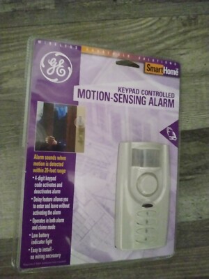 NEW GE Motion Sensing Alarm Sounds When Movement Is Detected