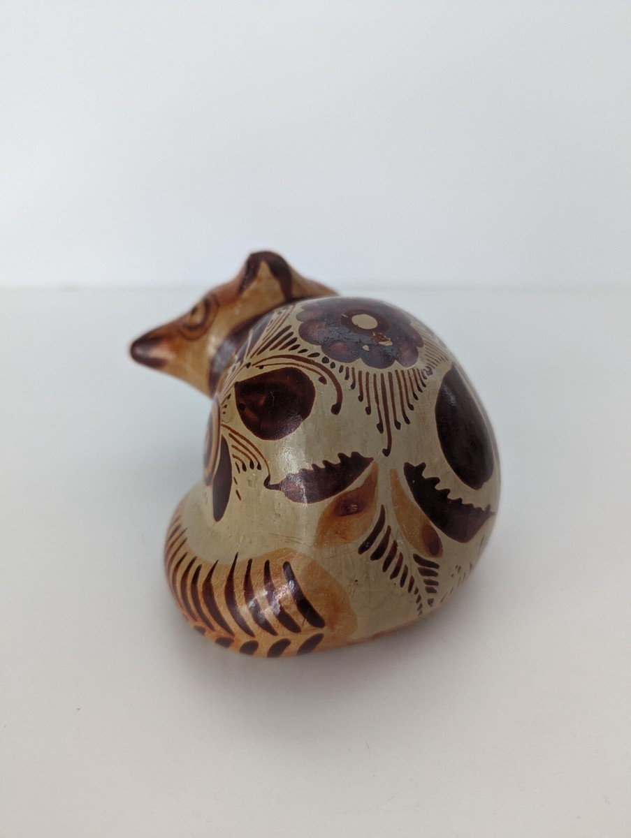 Vintage Mexican Pottery Fox Figurine Jorge Wilmot Style