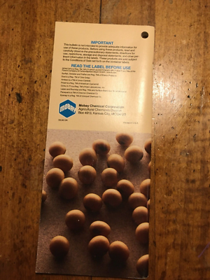 Sencor Herbicide Soybean Fact Book North by Mobay Chemical Co.