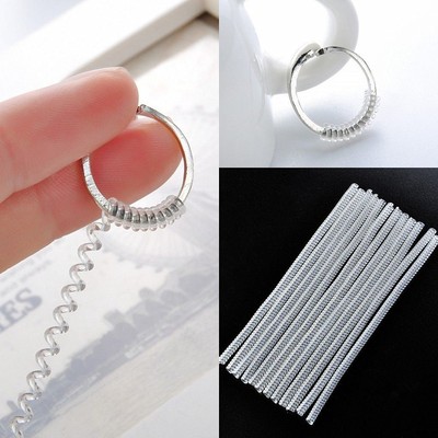 5pcs Clear Ring Adjuster Plastic Spring Rope Insert Guard Resizing Tools Parts Ebay