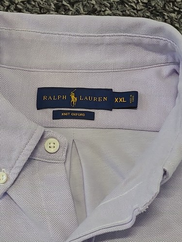 Ralph Lauren Hombres XXL Lavanda Oxford Botones Calce Clásico Colores Pascua - Imagen 3 de 7