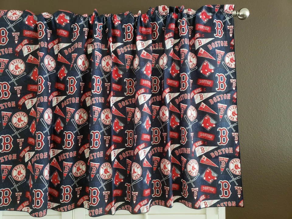 Оконный балдахин/занавеска Boston Red Sox для бейсбольной спортивной команды ширина 58 дюймов - Изображение 2 из 3