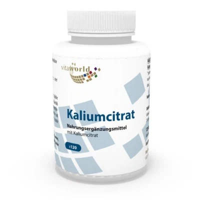 Citrate de Potassium 605mg 120 Capsules Vita World Pharmacie en Allemagne
