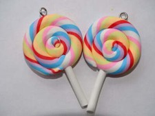 Big Lolly Polyclay Pendant. 'Circus'