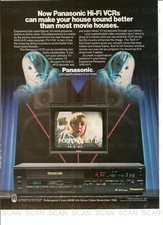 1987 Panasonic VCR Vintage Magazine Ad Panasonic Poltergeist II