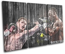 Saul Canelo Alvarez Boxing  Sports TREBLE CANVAS WALL ART Picture Print