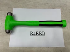 Snap-on Tools USA NEW 16oz GREEN Soft Grip Dead Blow Ball Peen Hammer HBBD16G