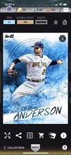 Topps BUNT Brett Anderson BLUE Base COLOR SPLASH 2021 [DIGITAL CARD]