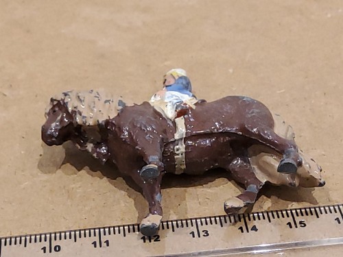 Britains Hollowcast Home Farm serie anni '30 n. 600 Ragazza su Shetland Pony - Foto 5 di 6