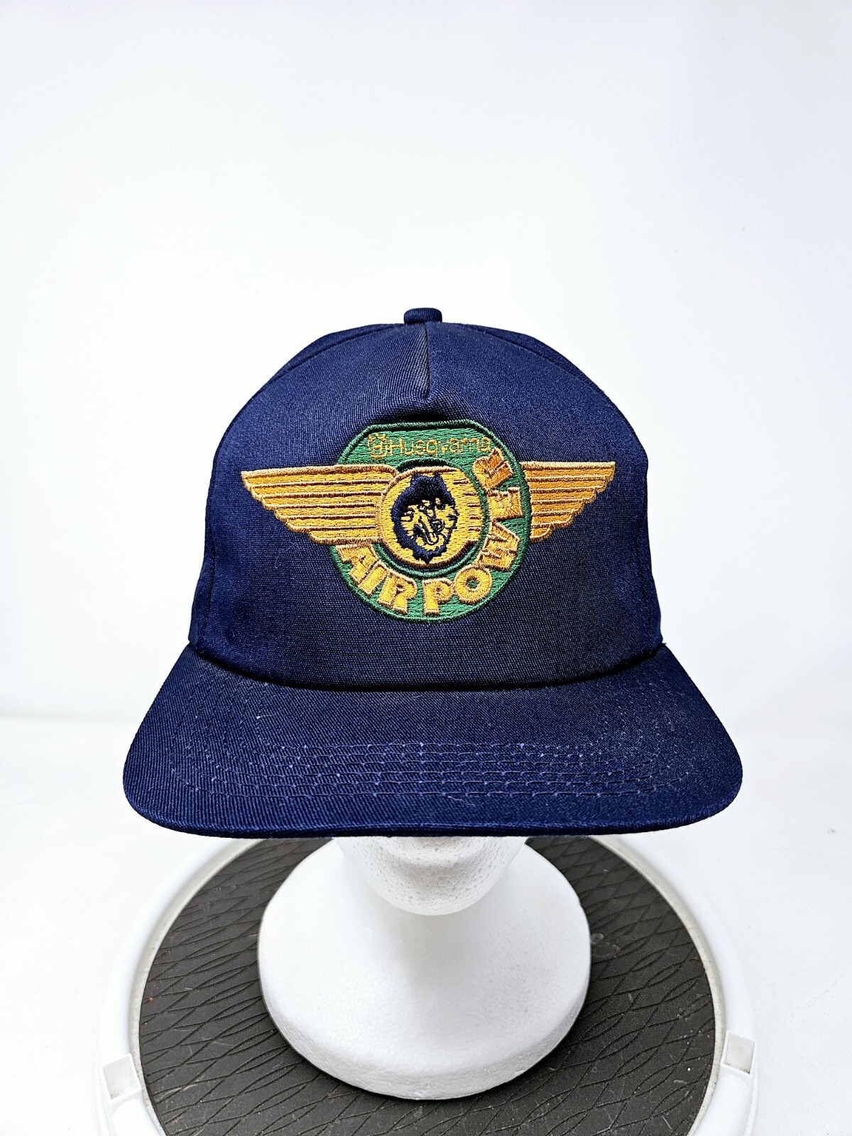 VINTAGE Husqvarna 80s K-Products Embroided Trucker Hat USA Made FAST SHIPPING