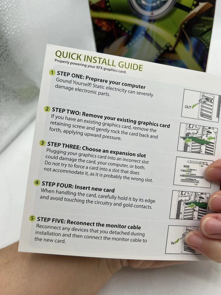 XFX GeForce 9500GT 550M 1GB DDR2 TV/DVI PCI-E Graphics Card Open Box - Image 2 of 4