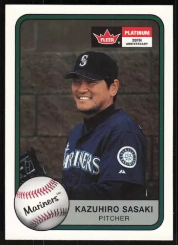 2001 Fleer Platinum #70 Kazuhiro Sasaki Seattle Mariners