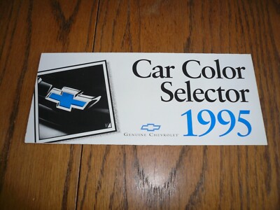 1995 Chevrolet Car Factory Color Selector Chip Paint Sample - Vintage