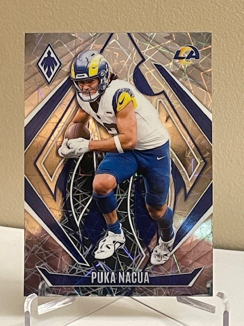 2024 Panini Phoenix Puka Nacua Lazer #118 Los Angeles Rams