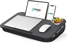 Laptop Lap Desk with Pillow Cushion Stand Device Ledge and Phone Holder NEW