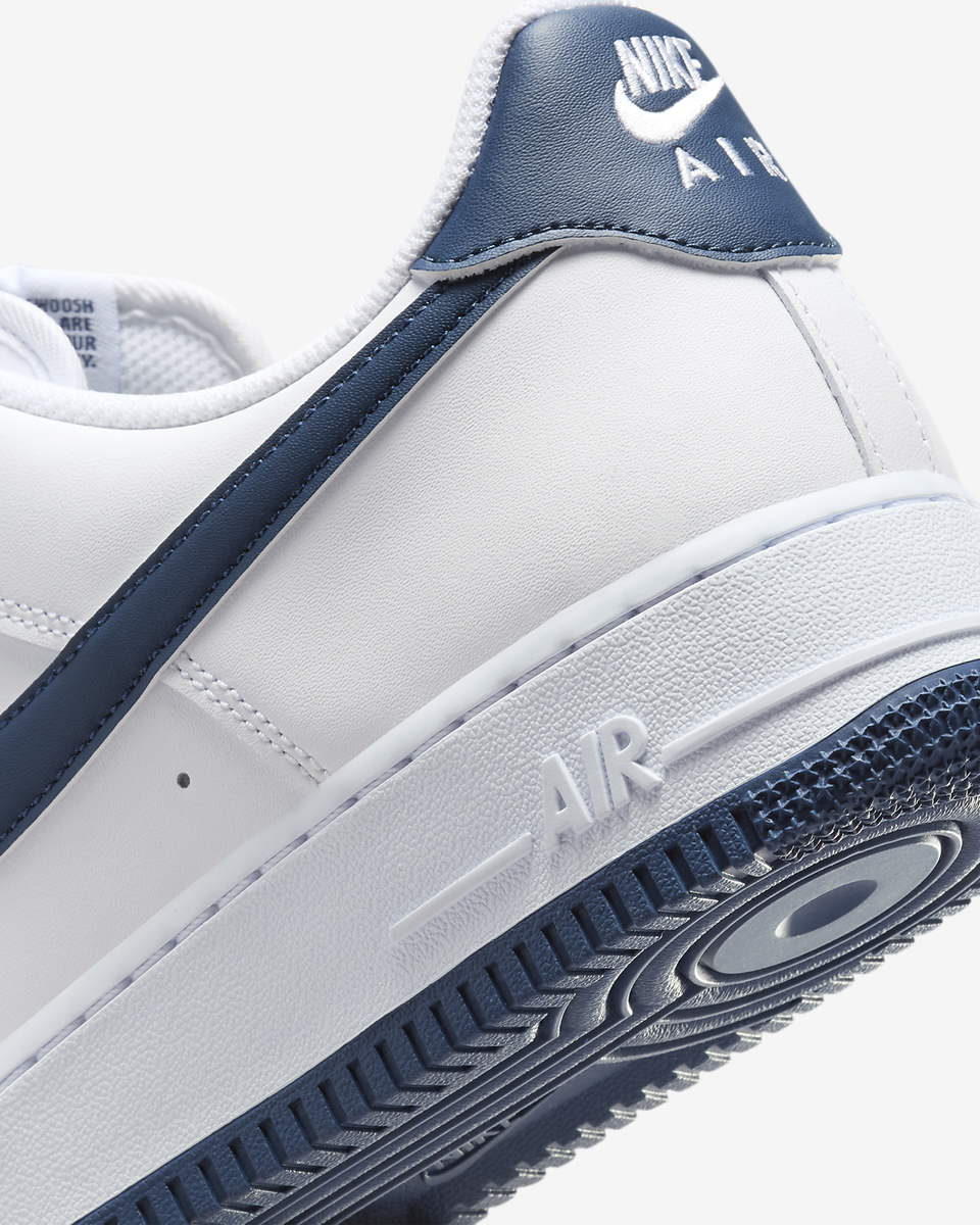 Size 13 - Nike Air Force 1 '07 White Midnight Navy for sale online