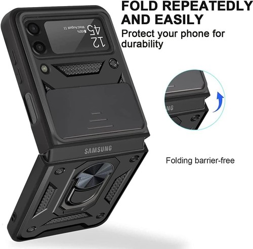 For Samsung Galaxy Z Flip3/Z Fold3 5G Magnetic Armor Stand Ring Back Case Cover - Picture 6 of 17
