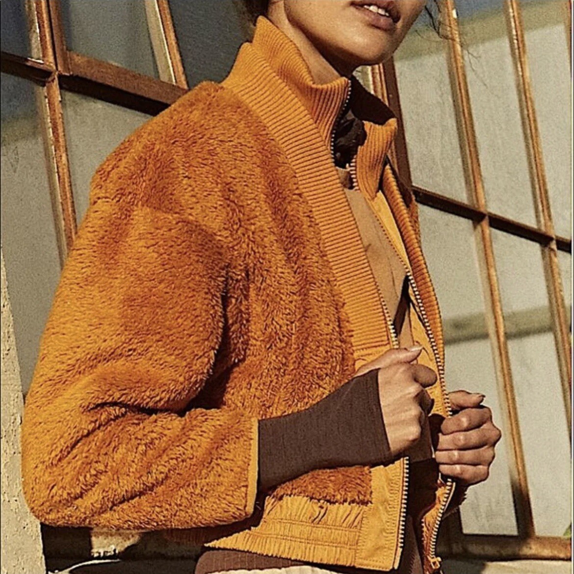 Movement Gear Up Sherpa Jacket Mustard 