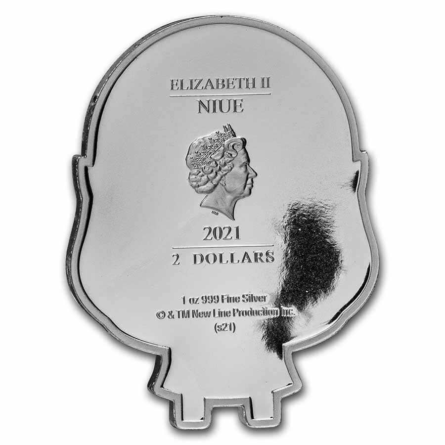 2021 NIUE　1オンス銀貨　2枚セット　1万枚発行！極l希少！ TWO WOLVES Wolf 1 Oz Silver Coin 2$ Niue 2021