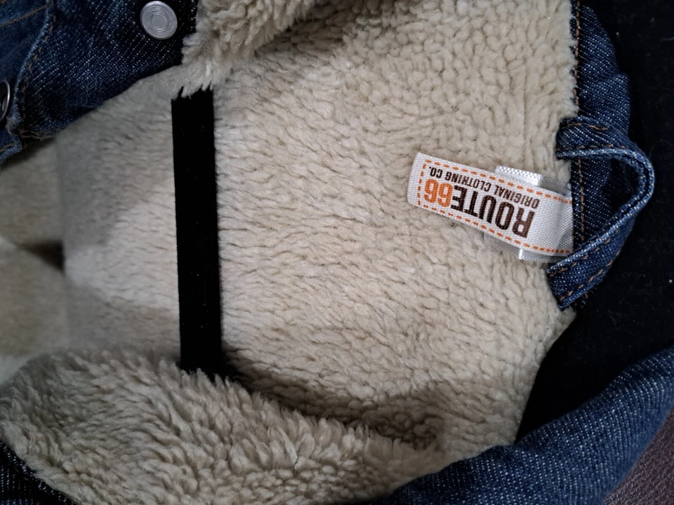  route 66 unisex  jeans jackets with sherpa linning size L  - Изображение 2 из 4