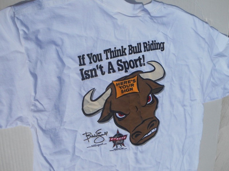 Bill Engvall's Authentic Concert Gildan Here's Your Sign Bull Tshirt Men's Sz L