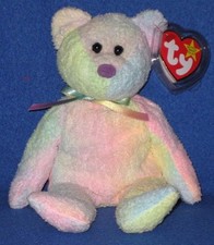 TY GROOVY the BEAR BEANIE BABY - MINT with MINT TAG - COLORS WILL VARY