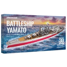 Piececool Model Kits Battleship Yamato Metal Model Puzzles Halloween Gifts Kits 