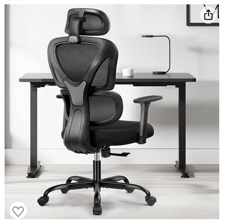 Ergonomic Office Chair, KERDOM Home Desk Chair, Comfy Breathable Mesh Task Chair-image