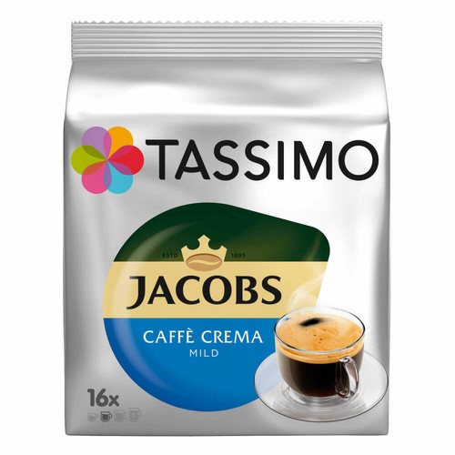TASSIMO JACOBS Caffè Crema Sanft& Mild, Kaffee, Gemahlen, KAPSEL, 5 x 16 T-DISCS - Bild 2 von 2